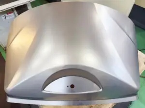 3Dレーザー加工品 建機アウター部品の油圧プレス加工後の3Dレーザーでの正寸カット